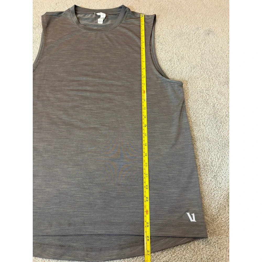 Vuori Mens Small Mesh Muscle Tank Gray V157 Sleeveless Shirt Performance Gym - Picture 6 of 11